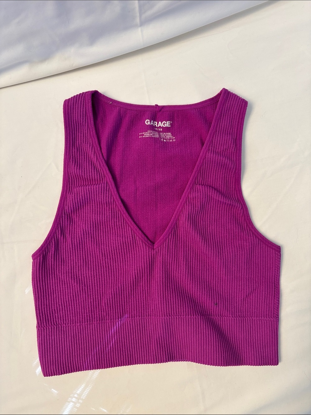 Garage - Stella Seamless Plunge Ribbed Tank!!
